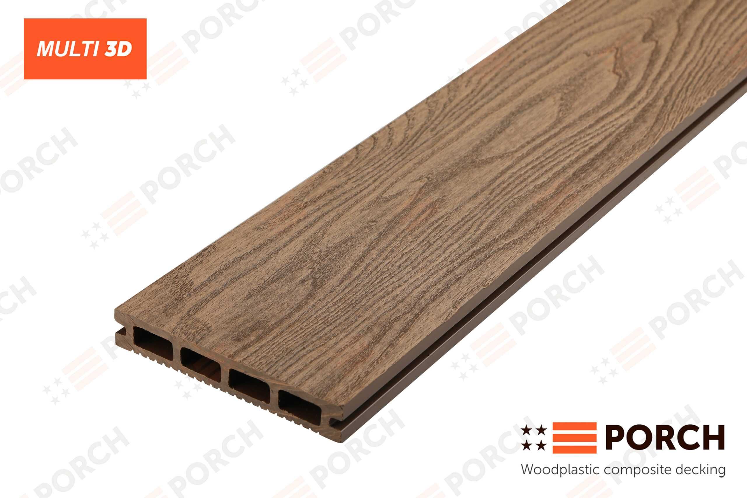 Пластикова композитна дошка ДПК Porch Multi Effect 3D