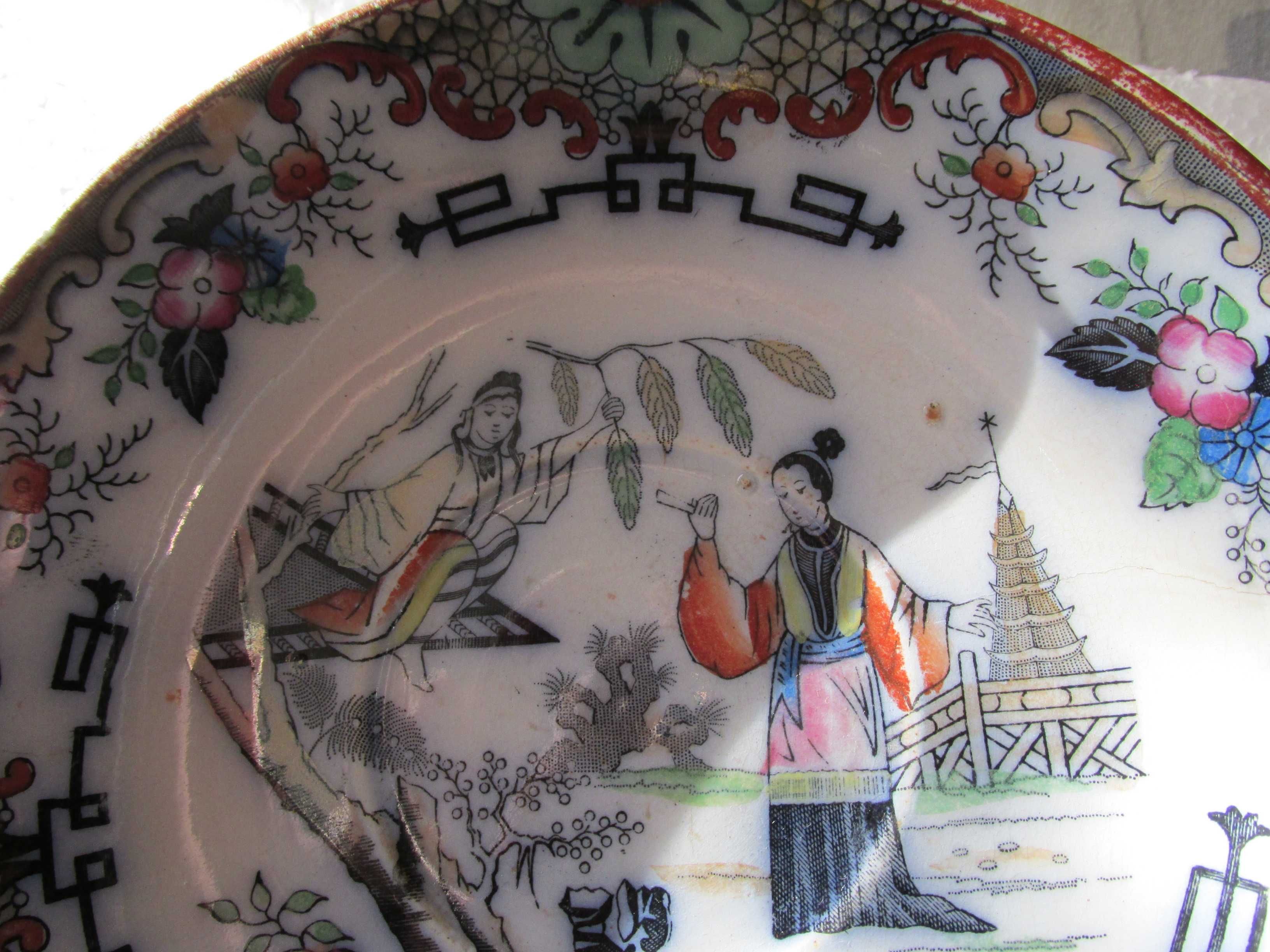Talerzyk Antyk Piękny - Villeroy & Boch - Wallerfangen - Timor - XIX w