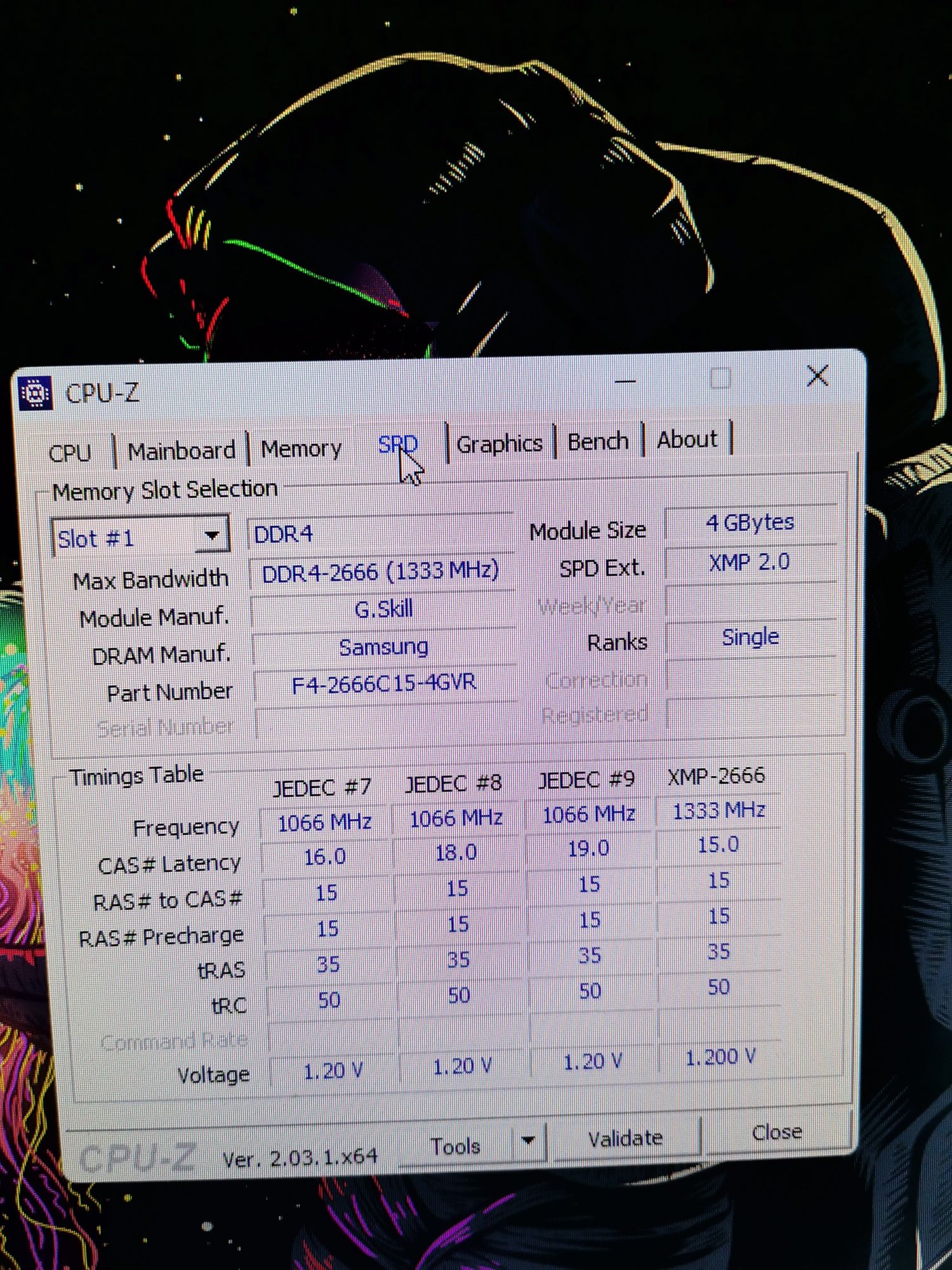 8gb (2x4) ram gskill 2666mhz