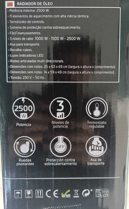 Aquecedor a óleo com 11 elementos