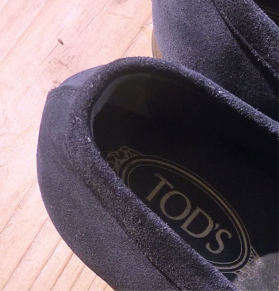 Мокасини лофери чоловічі tod's з натуральної замші