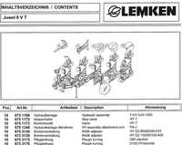 Katalog części pług Lemken Juwel 8 VT