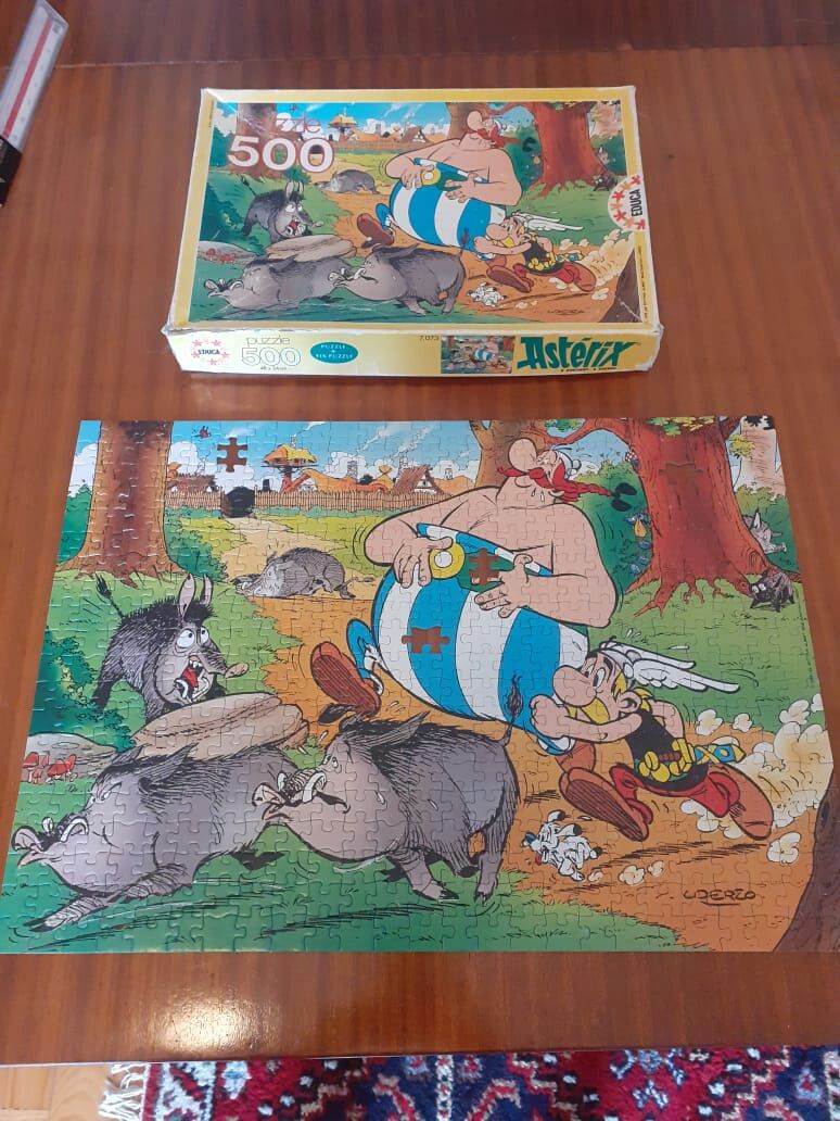 Puzzles de coleção. Bakugan, Cars, Asterix