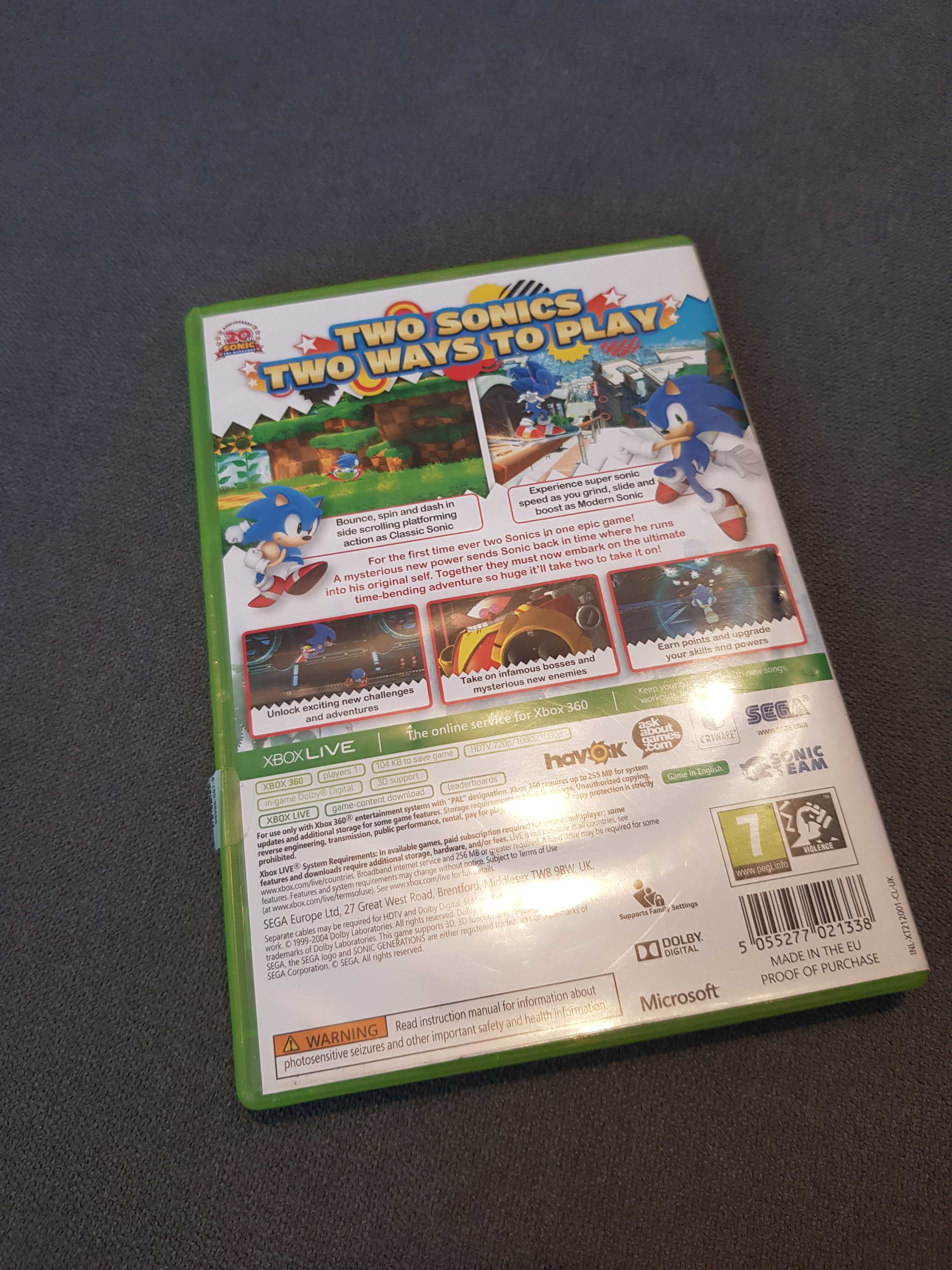 Sonic Generations Xbox 360