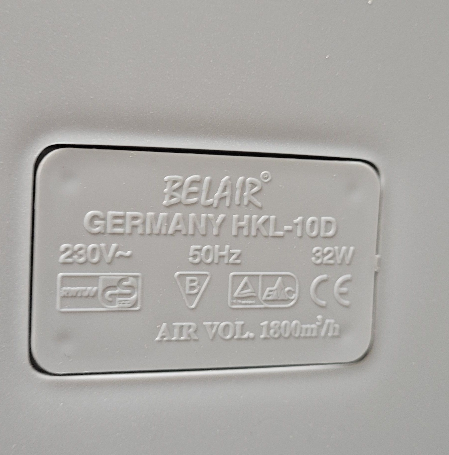 Wentylator wiatrak belair Germany 45 cm