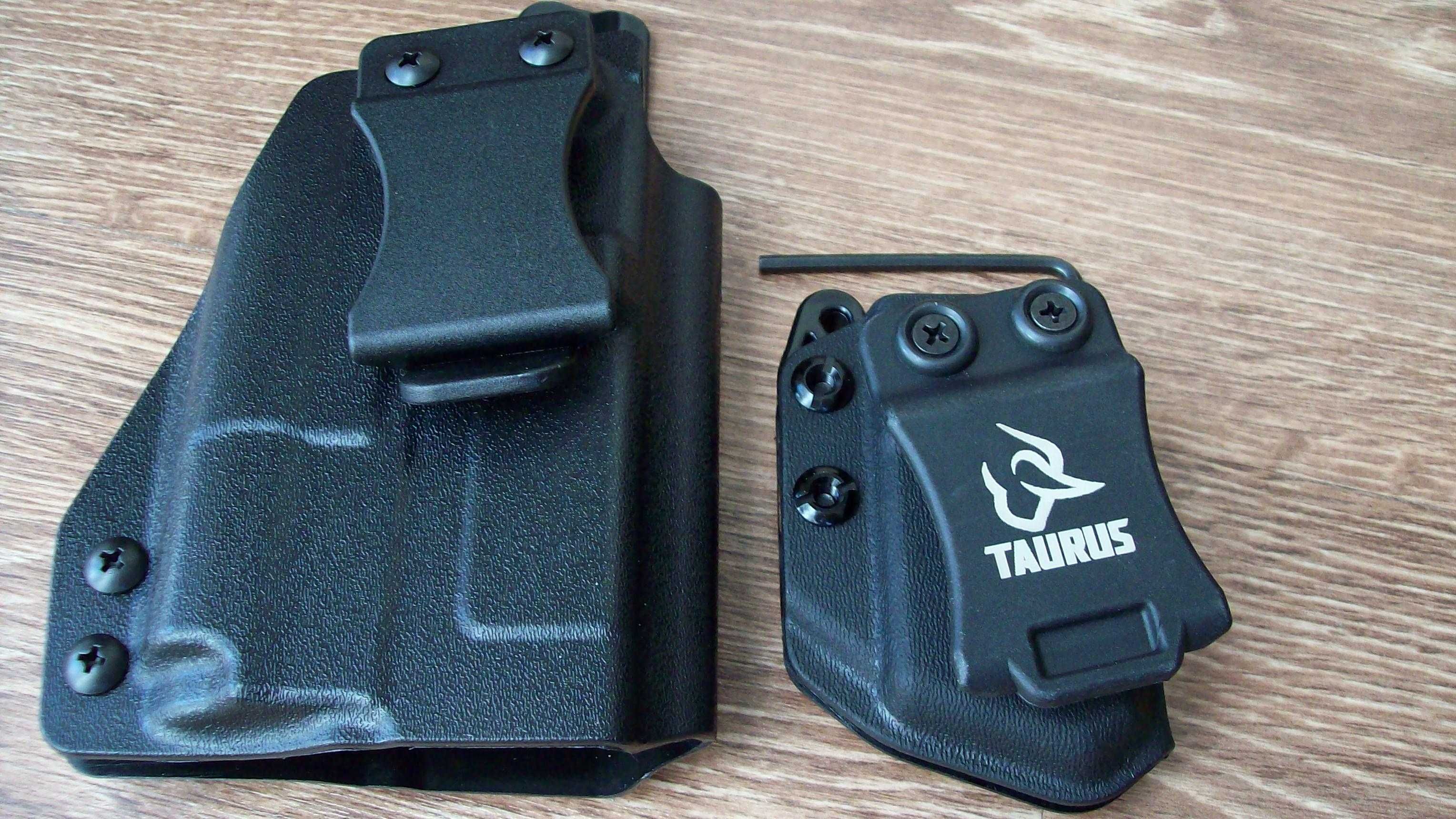 Kabura IWB Kydex do Taurus G2, G2c, G2S, PT-111, PT-140 z latarką.