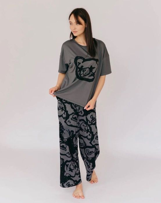 Женская пижама тройка. Жіноча піжама трійка