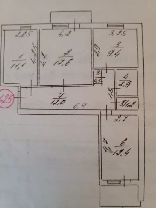 Продам 3-и кімнатну квартиру район Ковалівка.