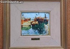 Quadros em esmalte pintado