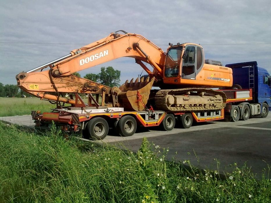 Ponadnormatywny transport niskopodwoziowy maszyn ponadgabarytowy