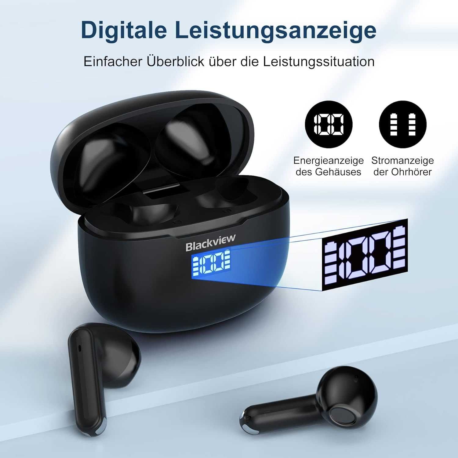 Blackview AirBuds 7 bezprzewodowe słuchawki BT 5.3 Mikrofony IPX7