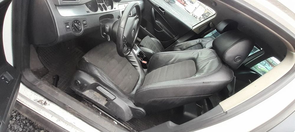 VW PASSAT B6 KOMBI WNĘTRZE KOMPLET FOTELE KANAPA SKÓRA ALCANTARA BOCZKI 85/7