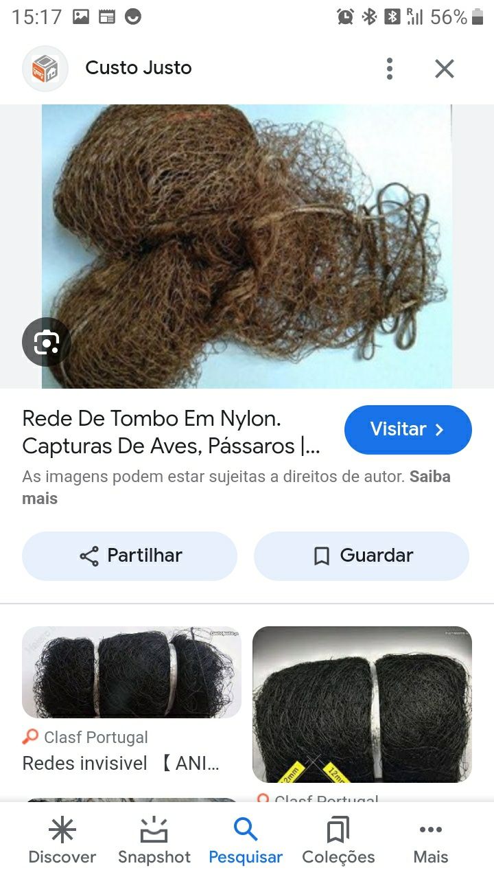 Rede proteção  pássaros