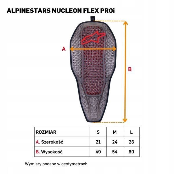 Motocyklowy ochraniacz pleców ALPINESTARS NUCLEON FLEX PROi, rozm. L