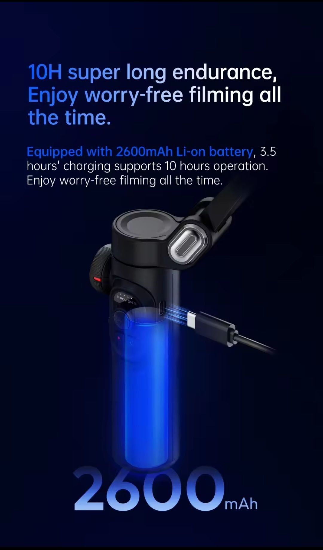 Триосьовий Стабілізатор смартфона Стедікам  AOCHUAN Smart XE