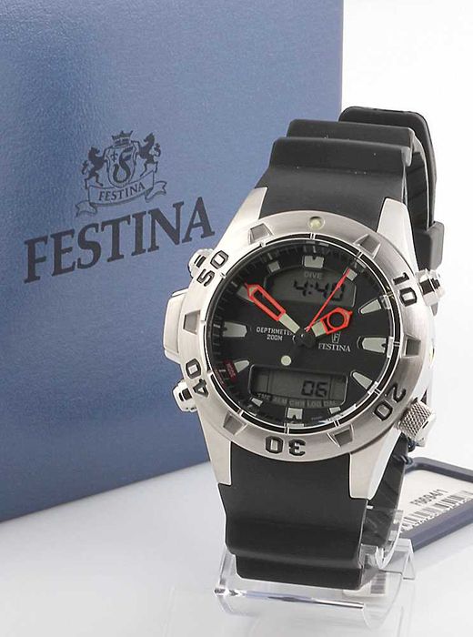 Festina Depthmeter Divers F6694/1 - *NOVO* (Relógio de Mergulho)
