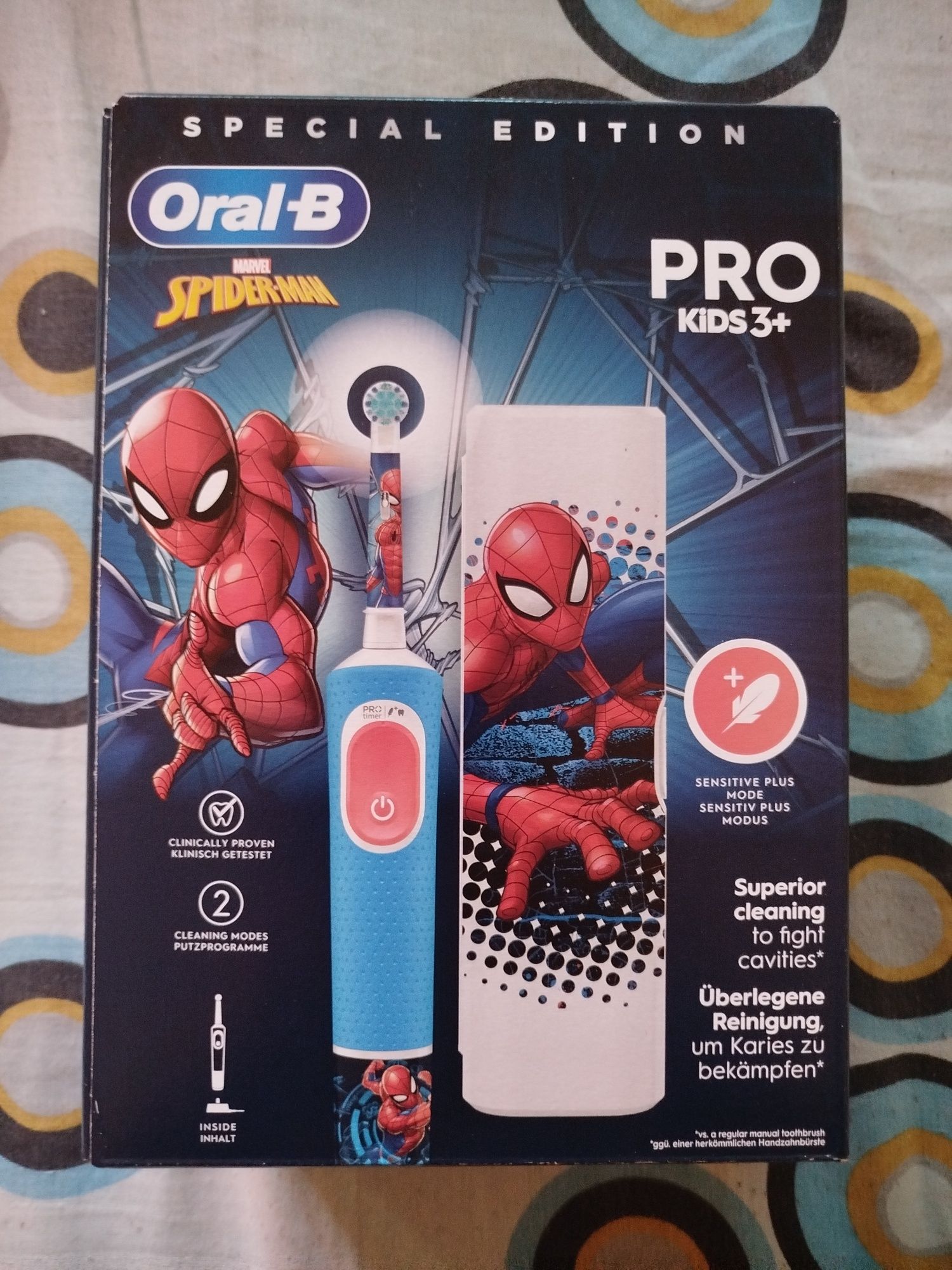 Escova de dentes elétrica Oral- B Pro kids 3+ Marvel Spider Man