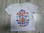5.10.15 T-shirt koszulka z krótkim rękawem chłopięca biała rozmiar 98