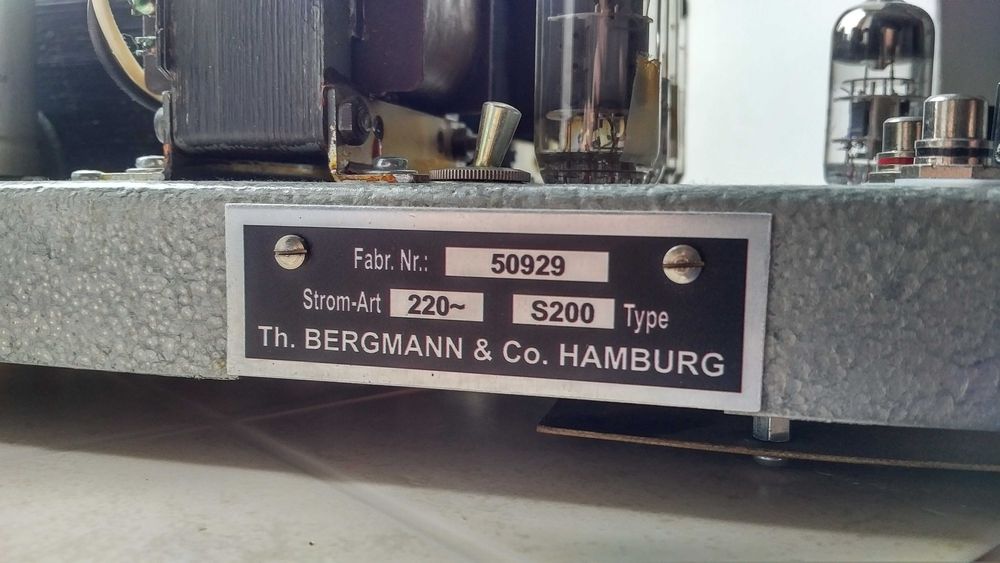 Підсилювач ламповий BERGMANN S200, двухтакт