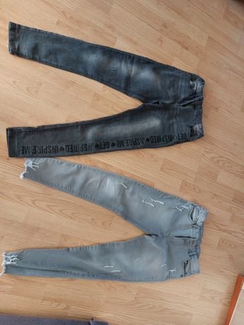 Spodnie jeansy dziewczynka 152