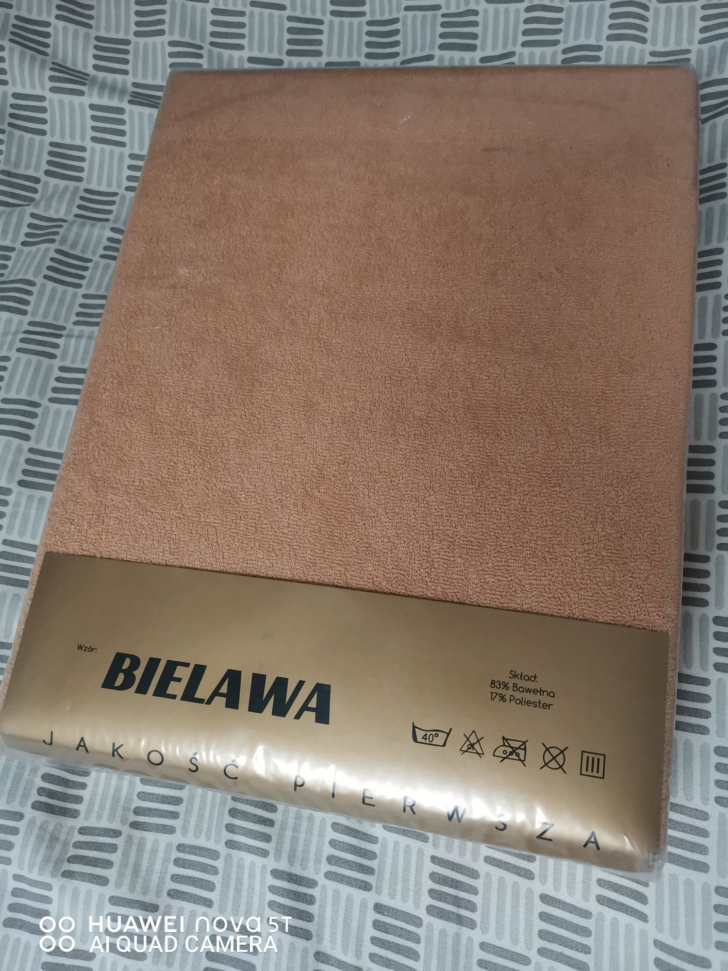 Prześcieradło na gumce 160x200 nowe polski produkt bielawa