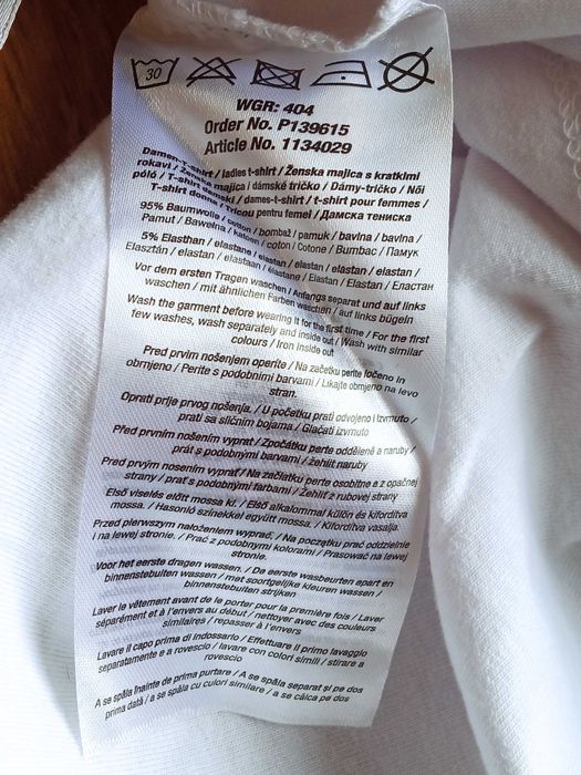 Letnia biała bluzka z krótkim rękawem Hiszpanka 40 L Janina z dziurką