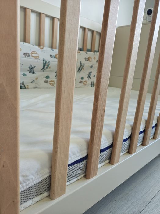 Łóżeczko dziecięce meble Fumio model miloo + materac Rucken stan dobry