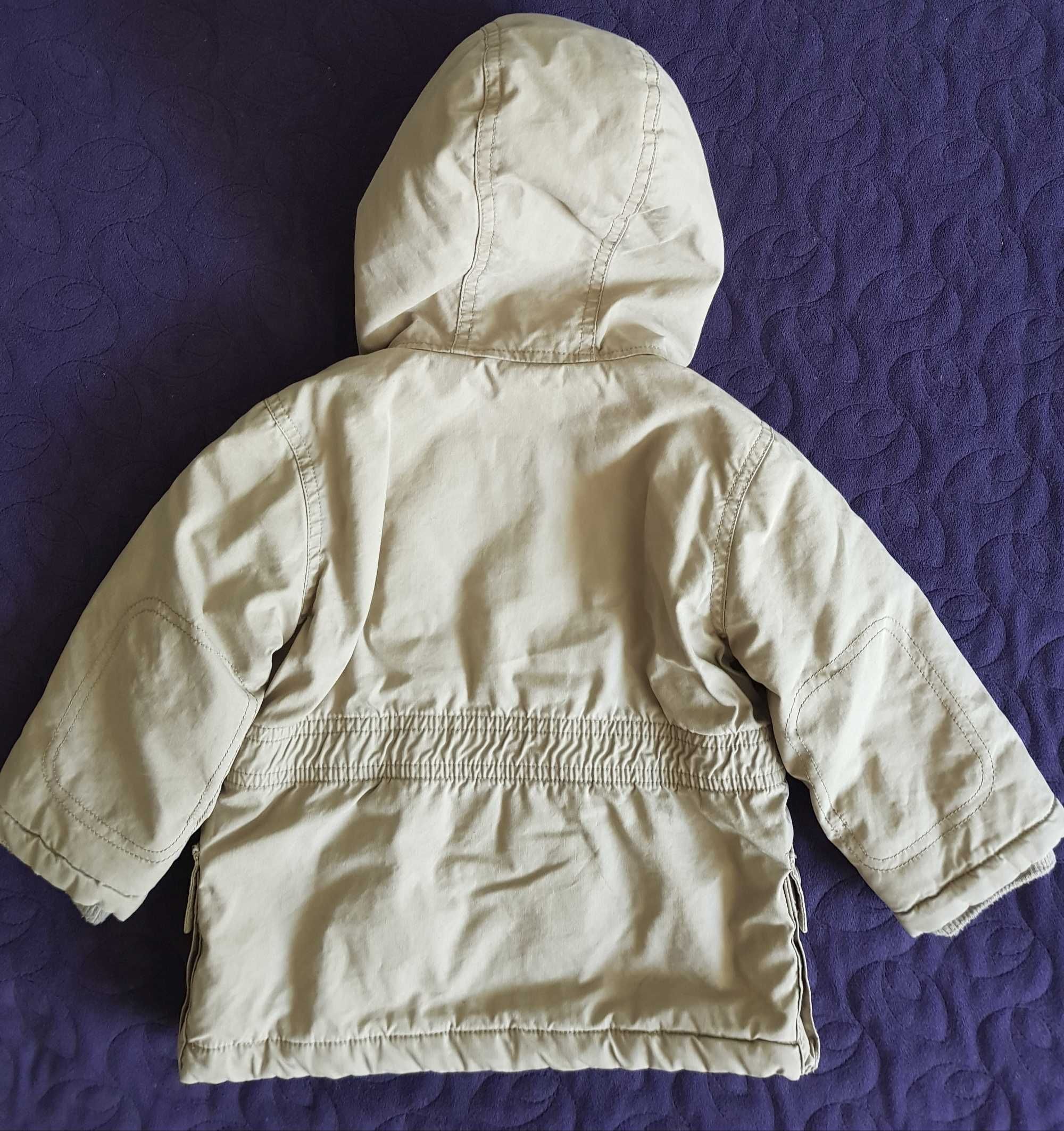 Kurtka zimowa parka chłopięca Gap, rozm.18-24 m-ce. Czapka gratis.