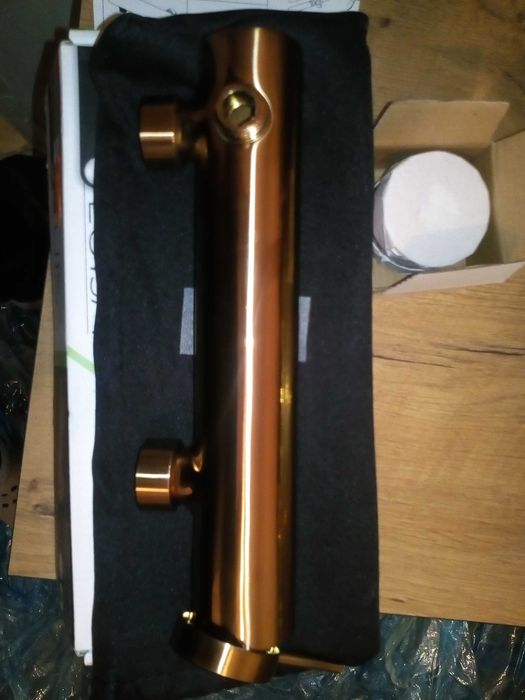 Bateria prysznicowa,złoto -miedziana-