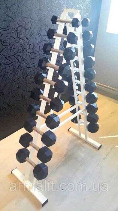 Стійка для гантелей від 1 до 10 кг, стійка гірка