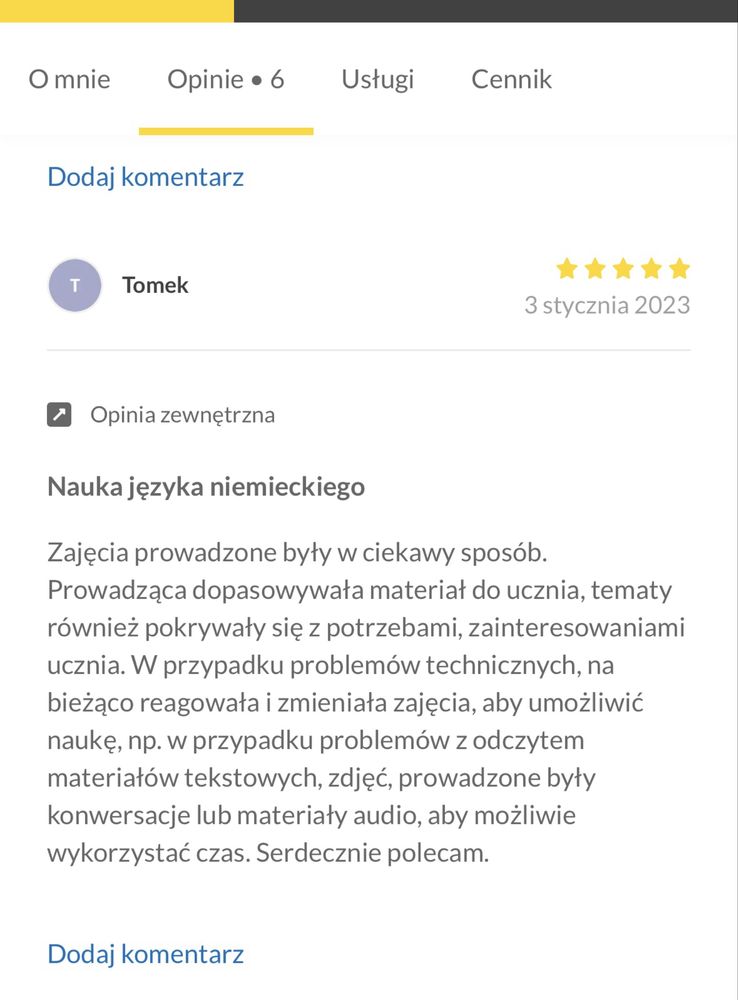 Nauczanie jezyka niemieckiego i angielskiego zapisy przez caly rok !
