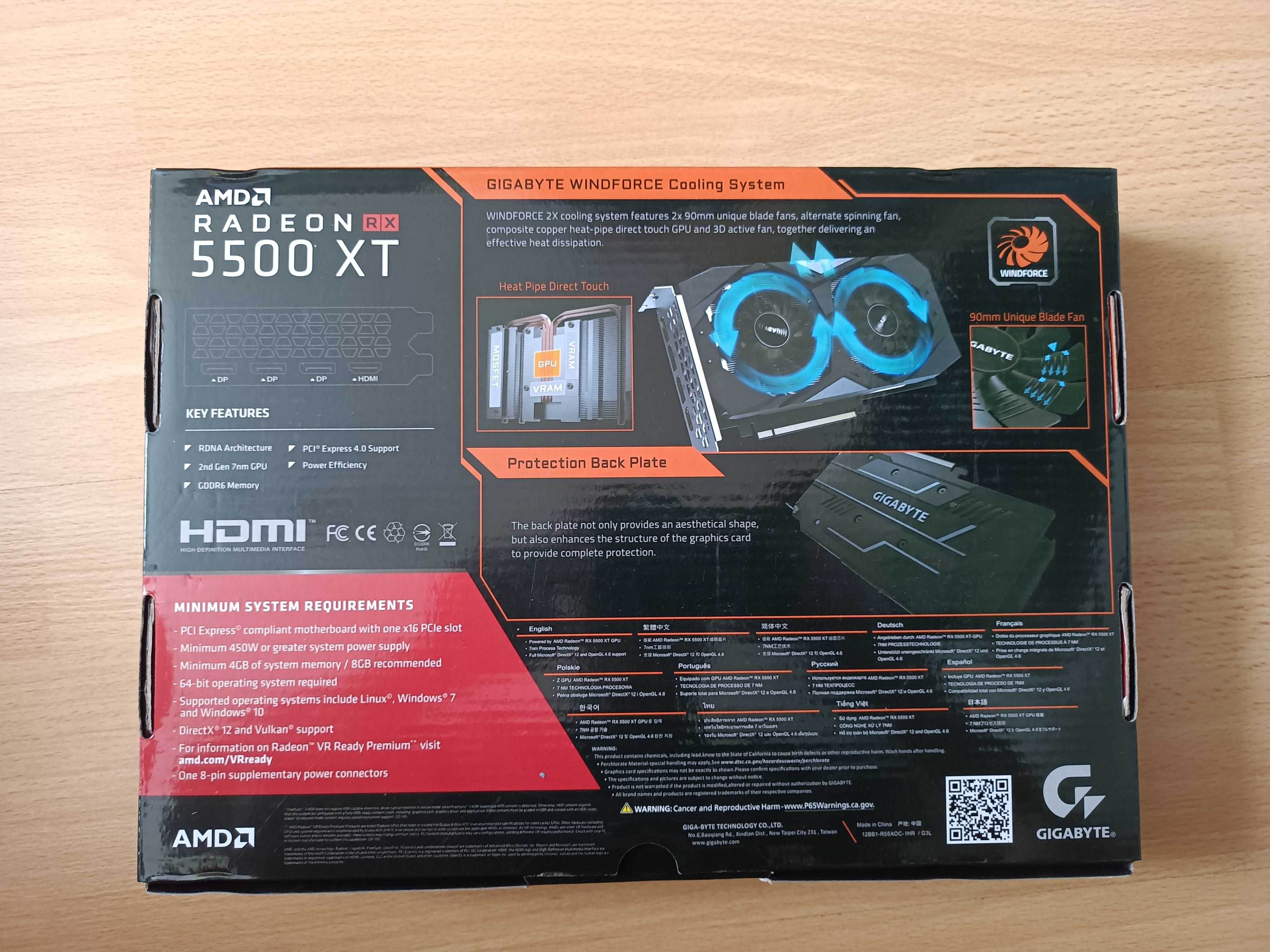 Karta graficzna Gigabyte Radeon RX 5500 XT OC 8GB GDDR6
