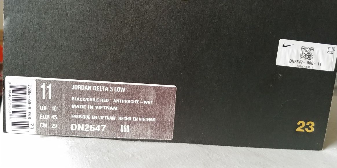 Nike Jordan Delta 3 Low    r.45