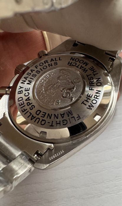Moonswatch speedmaster caixa em aço