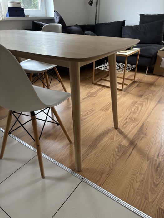 Stol jadalniany do kuchni dunski skandynawski design drewniany dab