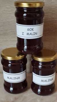 Sok z malin malin