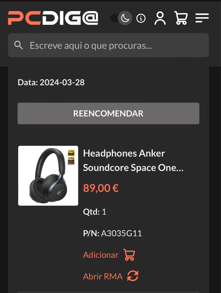 soundcore space one  como NOVOS