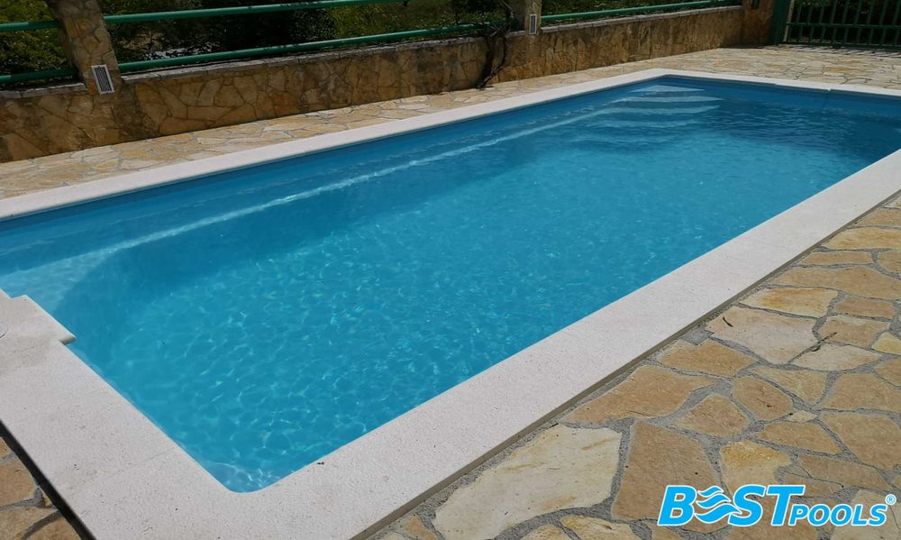Poliestrowy basen ogrodowy marki Bestpools - IBIZA 8x3.2x1.55 m
