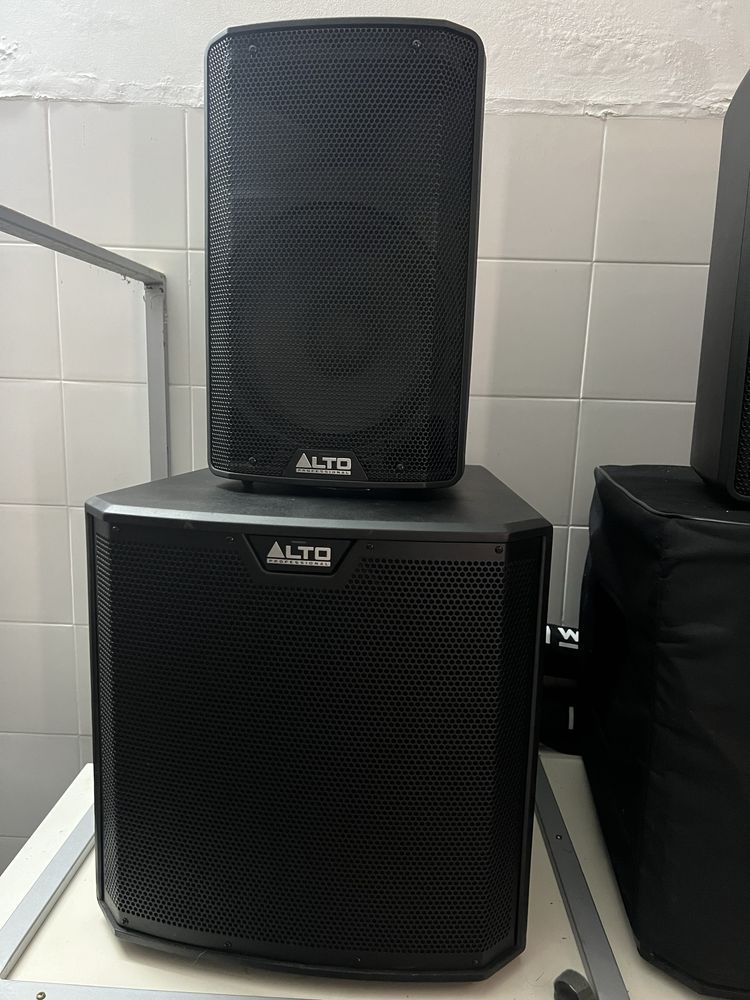 2 alto ts212s com capas - subwoofer