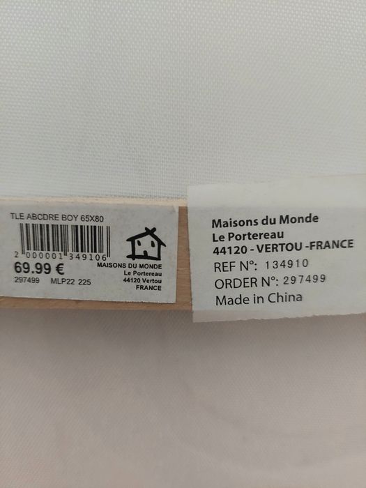 Quadro infantil da Maison du Monde