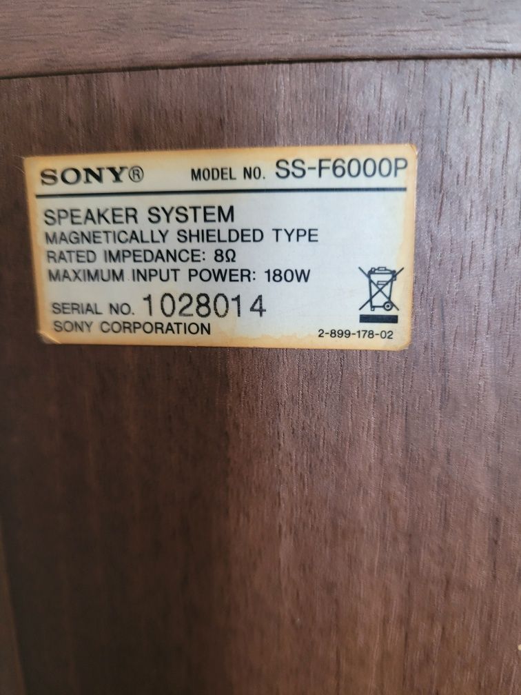 Kolumna podłogowa SONY SS-F6000P