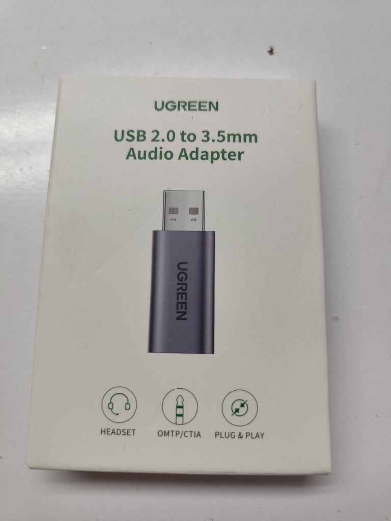 Аудіо адаптер usb 2.0 to 3.5 mm. Аудіо карта.