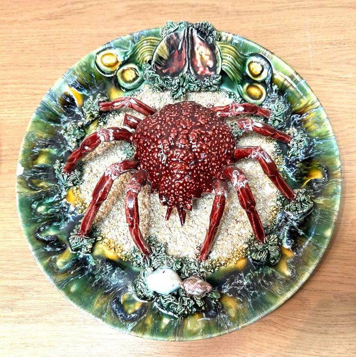 Prato em loiça tradicional de Caldas da Rainha, Lagosta