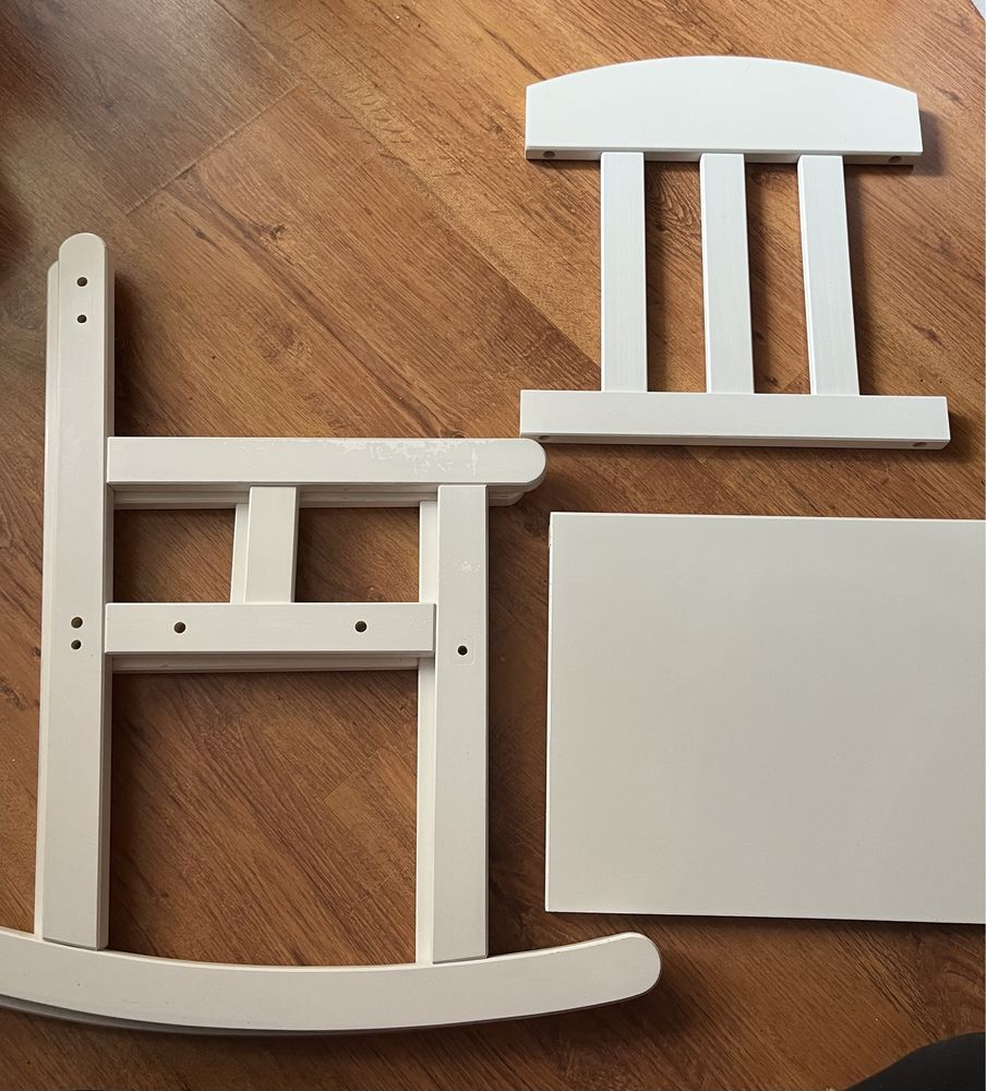Krzesełko bujane Sundvik dla dzieci białe (Ikea)
