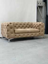 Glamour sofa pikowana Teo 2 osobowa Wysyłka w 48h