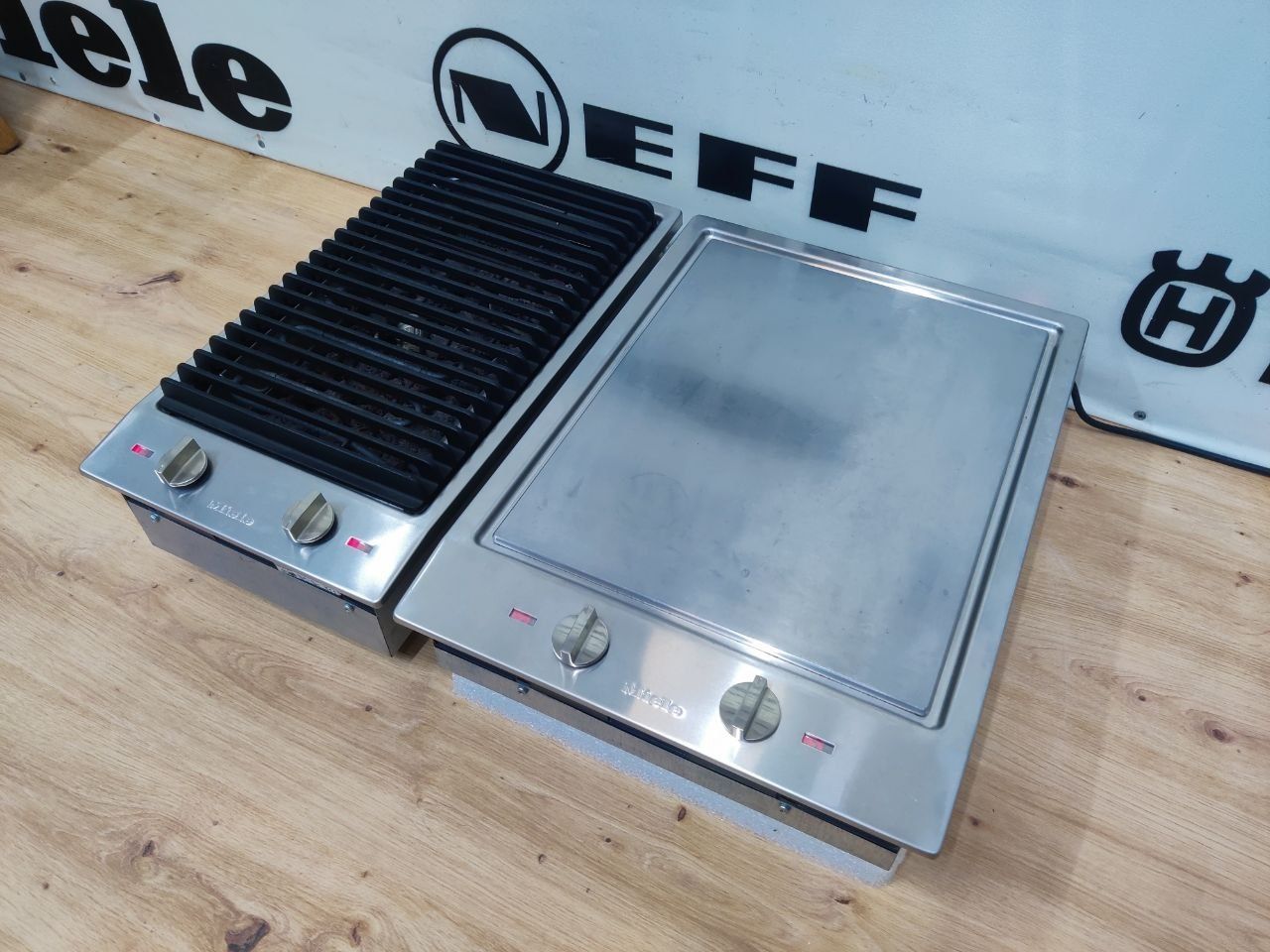 Комплект Доміно Miele™. Гриль Volcano+Теппан Які (Електросковорода).