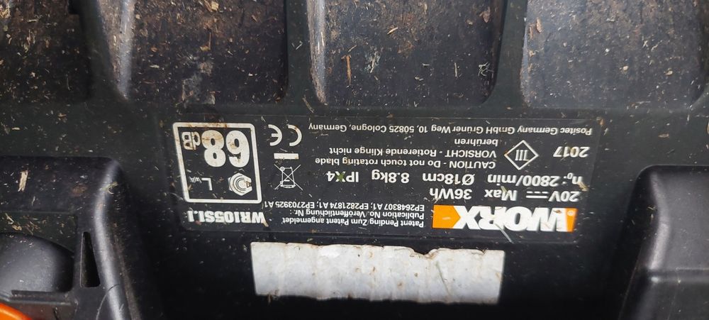 Kosiarka Worx automatyczna uszkodzona