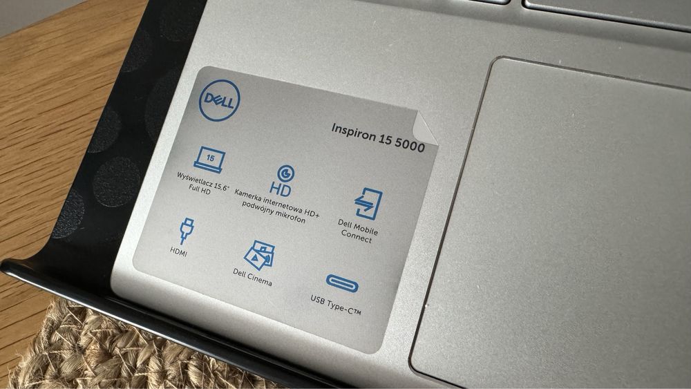 Dell Inspiron 5505 Ryzen 5 4500U/16GB/256/Win10 nowy bez gwarancji