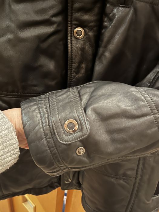 BOGNER  _ БОГНЕР чоловіча шкіряна зимова куртка, розмір 52