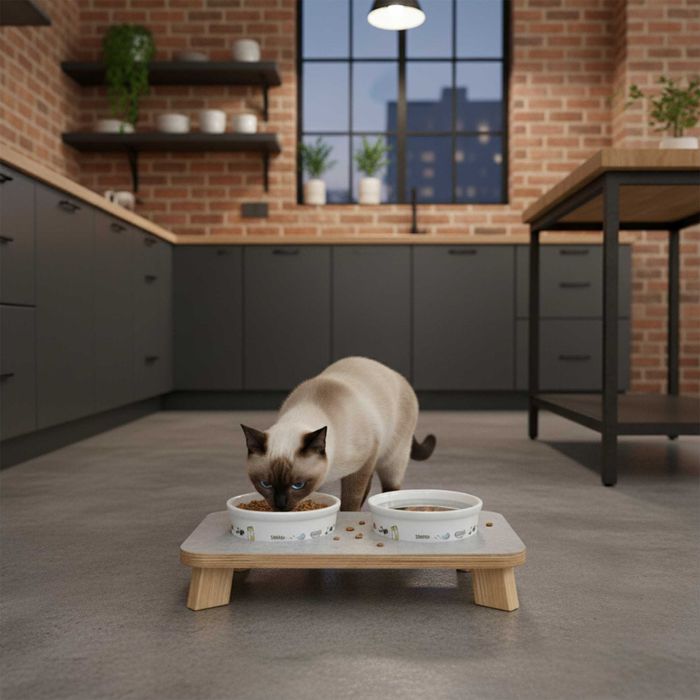 Керамічна миска Trixie для собак та котів з підставкою